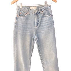 TOPSHOP Raw Hem Straight Leg Jeans SZ W26 L30